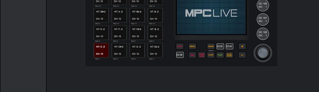 This is helpful when using the MPC software as a plugin: you can use MIDI Control Mode to use your MPC hardware to control your host software, and then switch back to any other mode to control the