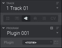 Plugin Programs A plugin program contains an instance of a plugin through which you can send your track s MIDI data.