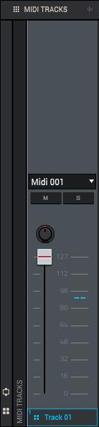 If the project already contains a MIDI program, the first one will be selected automatically and appear in the Program field below.