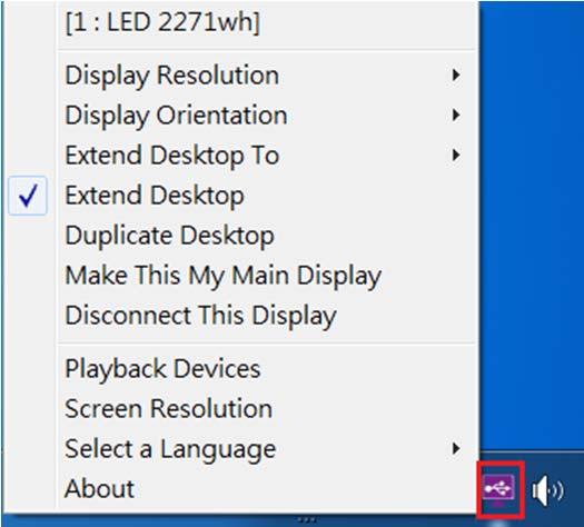 FUNCTION DESCRIPTION This section describes several friendly functions provided by the USB DISPLAY ADAPTER designed to ease your single or multiple USB display experience on Windows 7, Windows 8 and
