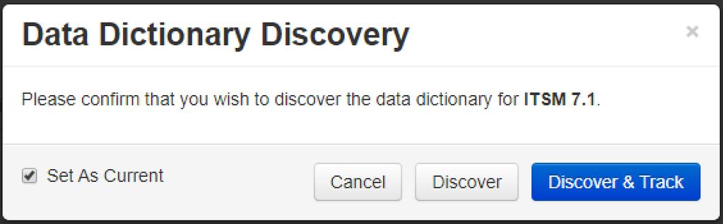improved data dictionary discovery Improved Data Dictionary Discovery Current Flag to identify the latest valid discovery CMT 2.0 allows you to set a Data Dictionary with a Current flag.