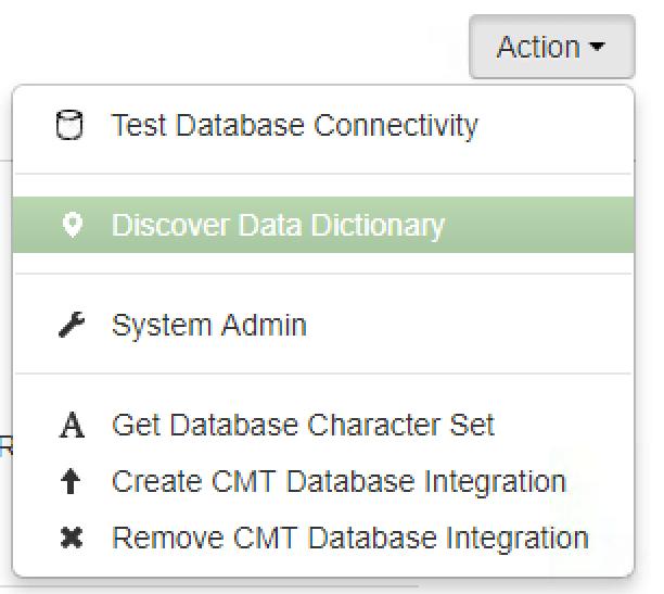 Discovery Summary A summary of the number of Forms, Overlaid and Custom Forms, Fields, Data Field, Overlaid & Custom Fields, Enums and Indexes is now displayed for a Data Dictionary.