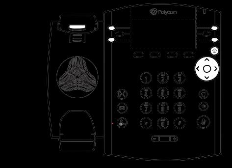 Polycom VVX 300/310 Features Understanding the Icons Message Indicator Registered line Unregistered line Phone warning Login credentials invalid Line Keys Soft Keys Speaker Line Keys Home/Lines key
