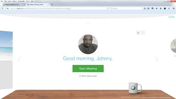 14. Click on the Home tab to get back into your Personal Meeting Room. 15. Click on Start Meeting. 16.