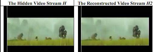 and the reconstructed image stream H2.
