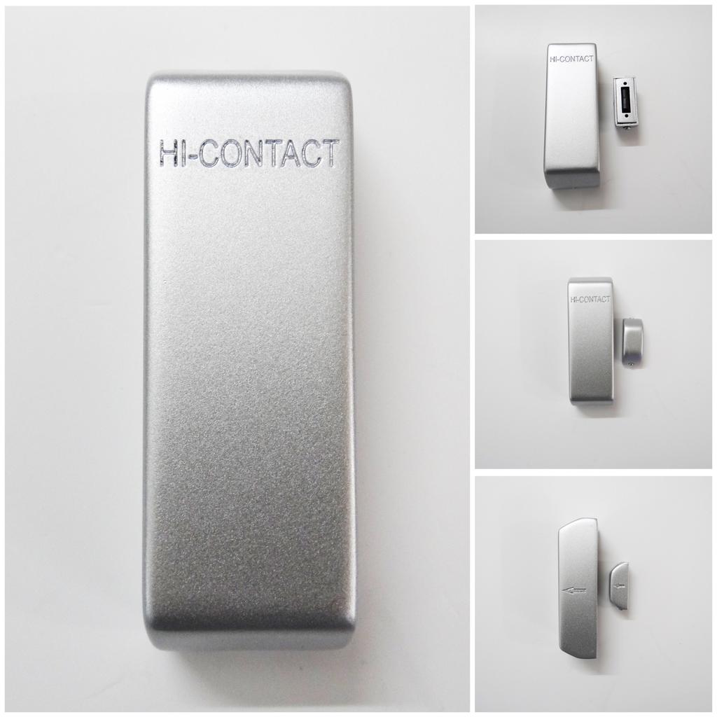 4. Hi-Contact (A Door/Window contact sensor) Door contact sensor specially designed to know the status (open/close) of Door or Window remotely.
