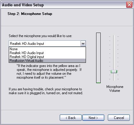 5. In step 2, select CamSuite Virtual Audio