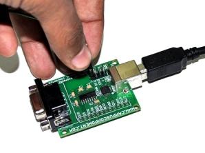Connect CP2102 Serial to USB converter module to PC through USB cable,