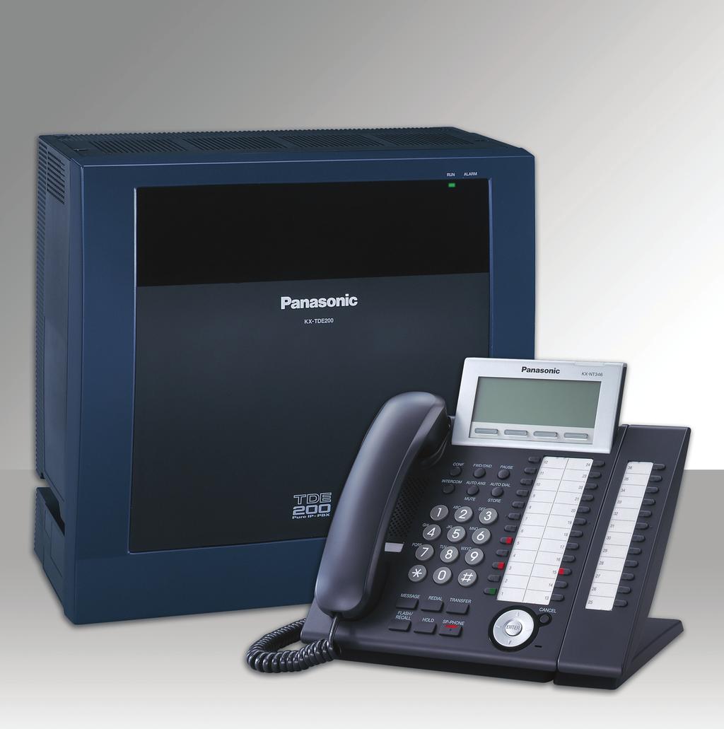 PANASONIC COMMUNICATION SYSTEMS KX-TDE100/200 CONVERGED IP-PBX SYSTEMS AND VOICE PROCESSING SYSTEMS PRODUCT CATALOG Panasonic