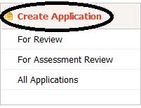 CREATING NEW APPLICATIONS To create a