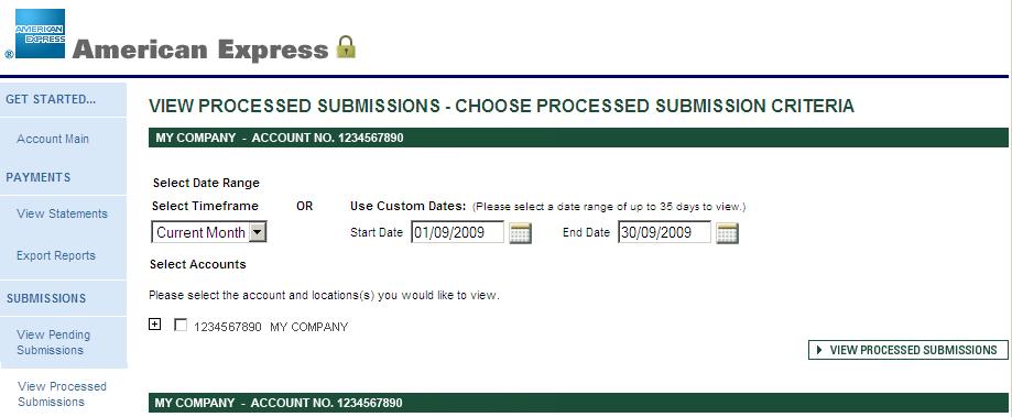 Processed Submissions Processed Submissions allows you to track submissions which have contributed to a past or current payment.