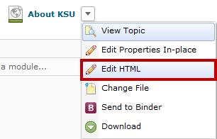 Notifications Instructors can notify students of changed content when they update or change an HTML file from Content. To notify students of changed content: 1.