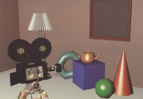 lighting Blinn (1974): curved surfaces, texture Catmull