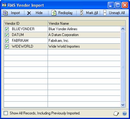 CHAPTER 3 IMPORTING MICROSOFT RMS DATA TO MICROSOFT DYNAMICS GP 4.