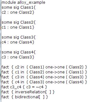 UML To Alloy Predicate constrains are part of class
