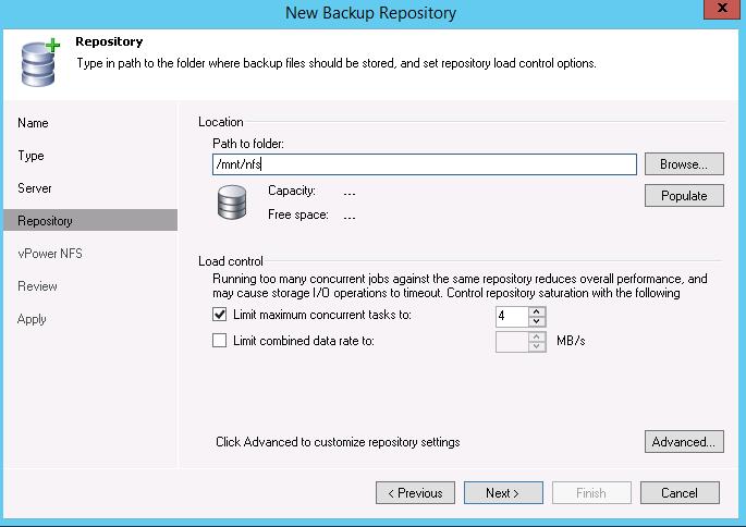 7. Add the New Repository server (Linux) or select the server from the list if added already. 8.