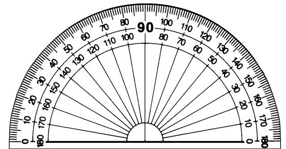 Postulate 3 Protractor Postulate: Let be a ray and consider one of the half-planes, P, determined by the line. (The half plane P does not contain the line.