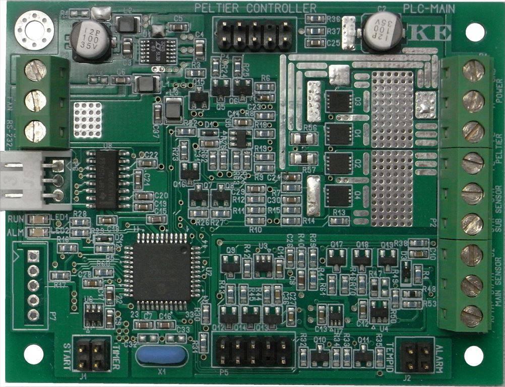 4. Names of parts and functions (Main board) 5 14 15 7 8 9 1 2 3 4 10 11 6 12 13 1. Power supply terminal The range of supply voltage is DC 7V to 24V (single power supply). 2. TEC (Peltier) element terminal 3.