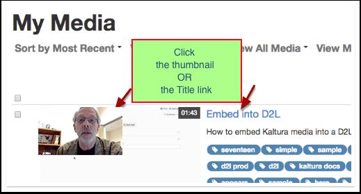 Kaltura: Add a Video File to D2L In order for our students to see our class videos we must "publish" them into the course.