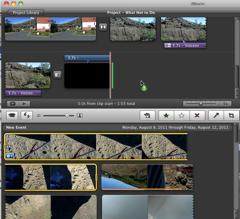 Importing video into imovie In imovie, select File--Import--Movies, and select the videos from the new folder you created.