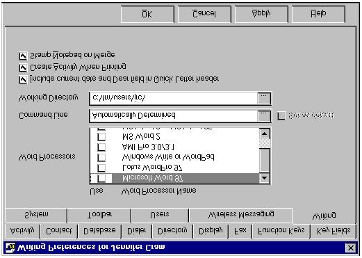 Setting Up the Fax System for Local Faxing 209 13. Click on the Writing tab. The Writing Preferences Page will open: Sample Writing Preferences Page 14.