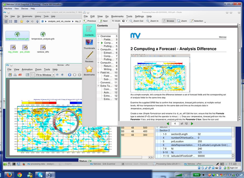 Metview Availability The Metview Virtual Machine Comes with Metview and other ECMWF software pre-installed Contains the latest Metview training course material Available on ecgate