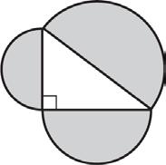 SEMICIRCLES Bridget arranged three semicircles in the pattern shown.