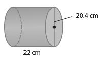 surface area of each