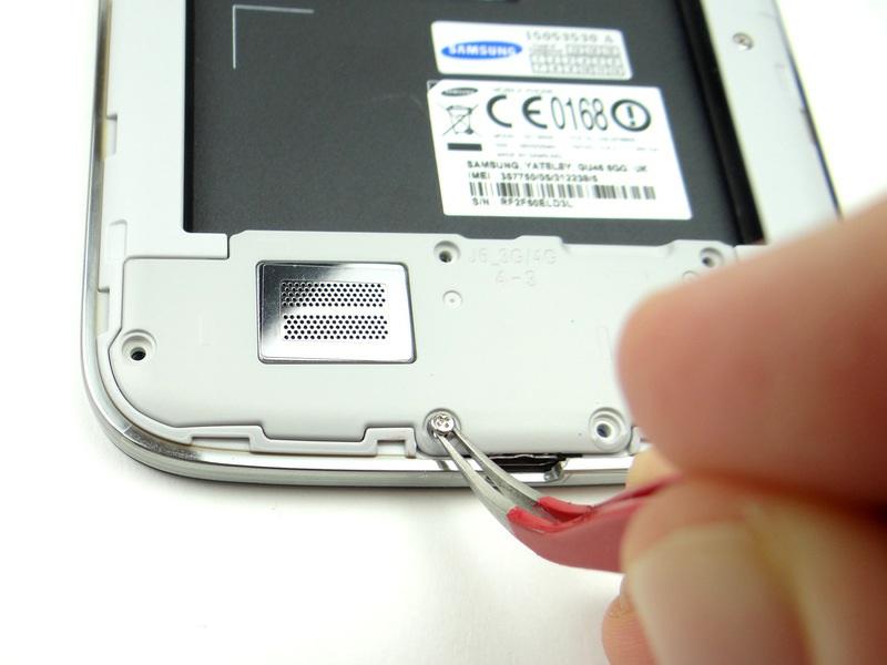 Remove the SIM card and SD card. Place both in Sandbox COMPARTMENT A. Step 2 Remove six 3.