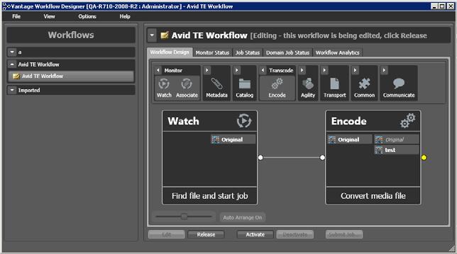 Assign an output media file nickname and click Save: Add Avid TE encoder Assign output