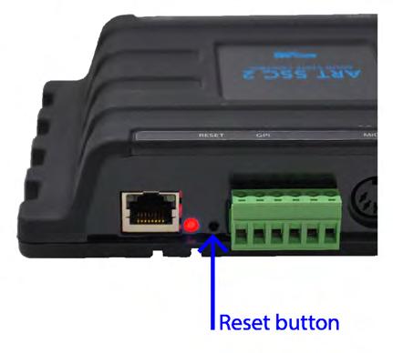Figure 5.2: Reset button Accessing via a Virtual Private Network (VPN) tunnel requires more setup efforts, also the router needs to support the VPN feature.