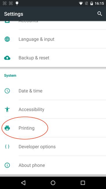 Output options are supported. QR-code scanning is not available. 6. Android app The EveryonePrint Android app version 4 has the same feature set as the ios app and functions in a similar way.