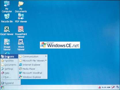How to run applications Running an application in CE is similar to that of in Desktop Windows.