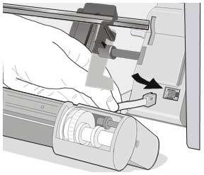 3. Insert the connector cable in the electrical connector