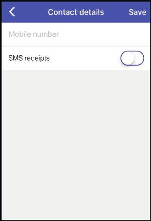 'Contact details', tap right-side arrow next