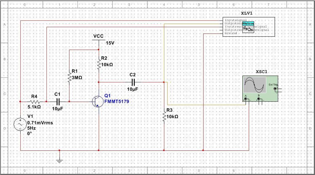as Figure 3 in Multisim. By calling the LabVIEW custom instrument oscilloscope, input signals into LabVIEW program.