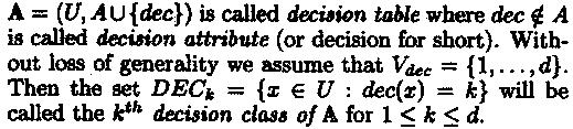 there exists a cut y discerning x and y. Definition 2 The k-consistent set of cuts P is A- optimal iff card (P) card(p') for any A-consistent set of cuts P'.