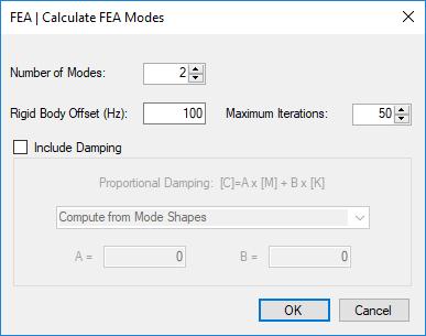 Enter 2-DOF Substructure Modes into the dialog box that opens, and click on OK. The Shape Table shown below will open with two modes in it. Notice that the first mode, at essentially 0.