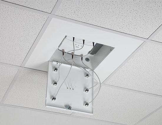 Model 1053 06 Suspended Ceiling Enclosure The Model 1053 06 wireless LAN access point enclosure is a locking, 2 x 2 ceiling tile enclosure designed to be large enough for the Cisco 1250, 1260, 3500e,