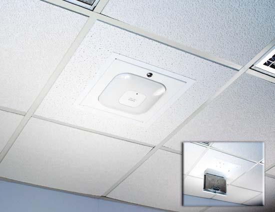 Model WC AP3500 X Ceiling Enclosure Designed to UL 2043 The Model WC AP3500 X wireless LAN access point mounting solution is a locking ceiling tile insert designed specifically to secure the Cisco