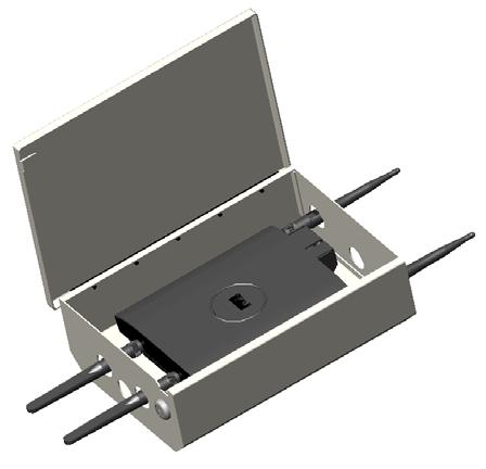 Model 1023 00 Wall Mount Enclosures The Model 1023 00 wireless LAN access point enclosure is a locking, wall mounted enclosure, designed to accommodate access points from most manufacturers.