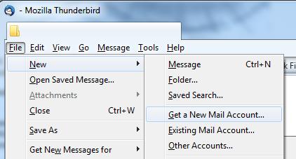 Add an Email Account to Thunderbird Follow the steps below to add an email account to Thunderbird. The account might be from a provider such as AOL, Gmail, or Yahoo.