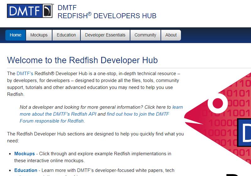 Developer Hub : redfish.dmtf.