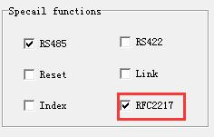 Diagram5-8 RFC2217 select it by default The command length is 8 bits, detail as follow table.