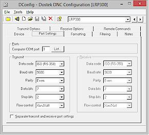 Dostek 440A BTR - User Guide Page 9 Configuration (DConfig) Dostek DNC Configuration lets you quickly configure software options and communication parameters.