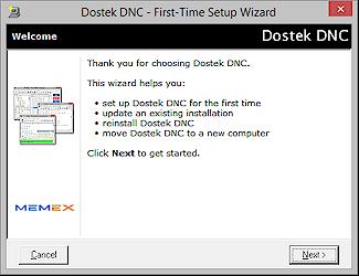 Dostek 440A BTR - User Guide Page 3 2. Follow the on-screen instructions to complete the installation. When finished, Setup automatically opens the Dostek DNC First-Time Setup Wizard.