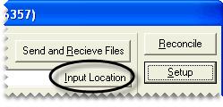 Click Send and Receive Files. A black command prompt screen appears. Once the files have been received, the screen closes. 3. Click Input Location. The Load BSFS Input File screen appears. 4.