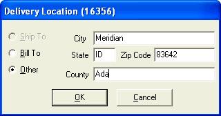 If you type an alternative address but decide to use the preset shipping or billing address after all, information that you typed, such as the city and zip code, might still be visible when you