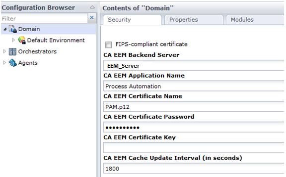 Configure Email Settings 2. Click Configuration, Domain, and Lock.