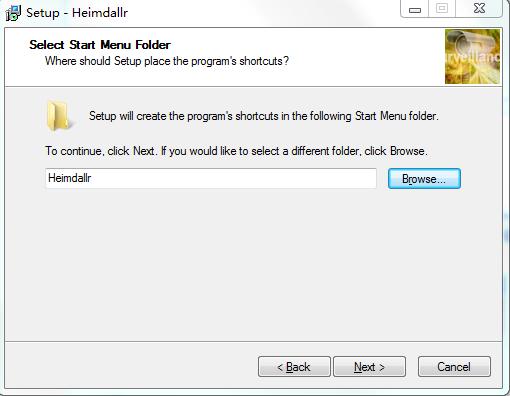 Heimdallr Relay User Manual Ver 1.2 (5) Click Heimdallr to install the program. (6) Click to create the shortcuts in the Start Menu Folder.